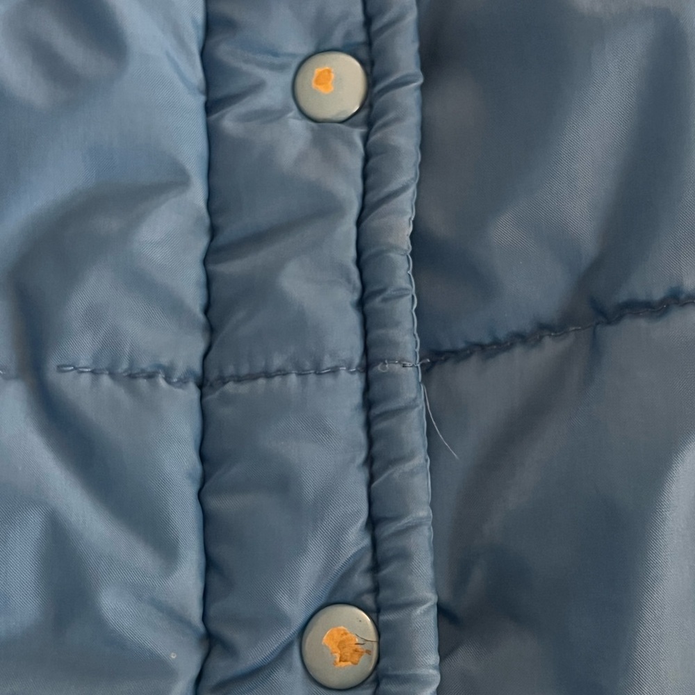 Vintage 1980s Cobble Stones Puffer Vest – Blue | Women’s Medium - Picture 3 of 8